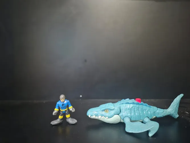 Dinossauro Mosassauro E Mergulhador Imaginext Jurassic World Mattel