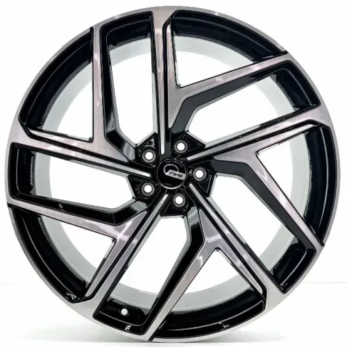 JOGO DE RODAS MC/A38 ARO 22X9,5 PRETA DIAMANTADA 5X112 ET 25