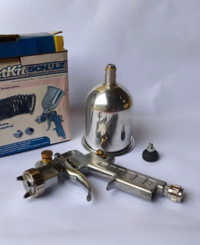 Pistola de Pintura Schulz Compact Kit - Original para Compressor (Leia a Descrição)