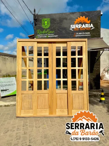 PORTAS E JANELAS SOB MEDIDA E PRONTA ENTREGA - DIRETO DA SERRARIA DA BARÃO!