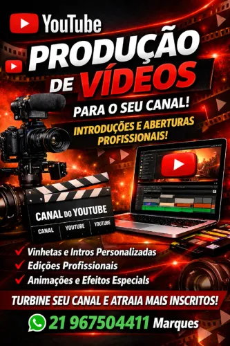 Crie seu Canal do Youtube comigo, edição, legendas , etc..