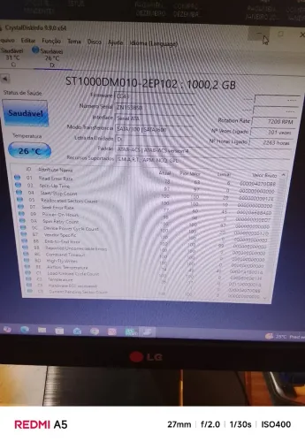 Vendo hd de 1 tera segaety fusionando 100% saudavel valor 100$
