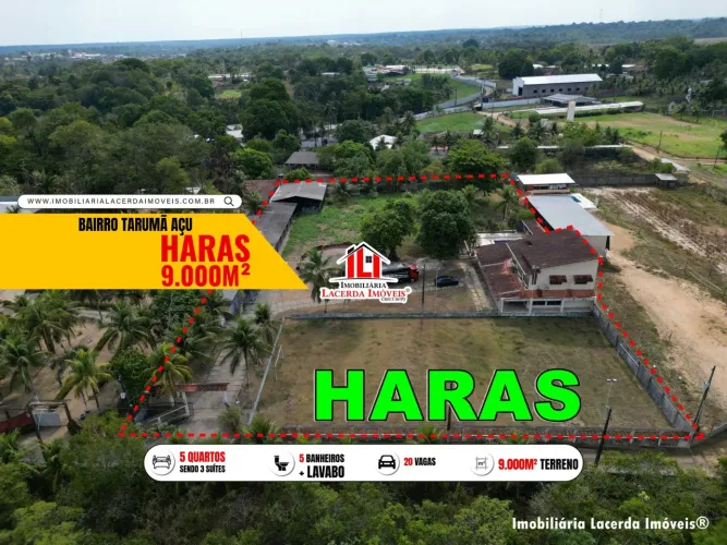 Haras e Chácara no Tarumã Açu com 9.000m² e Casa de 400m²