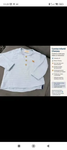 camisa infantil charpey azul claro 1