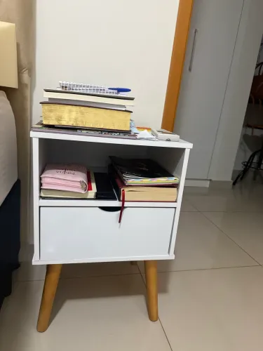 MESA DE CABECEIRA CINZA RETRÔ