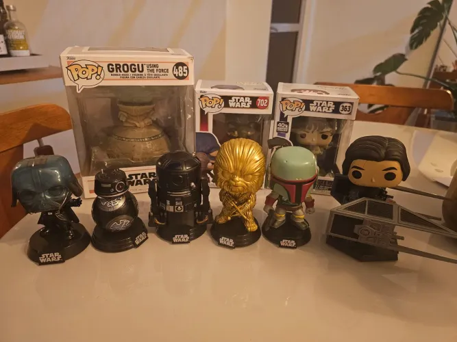 9 Coleção funko pop star wars colecionador