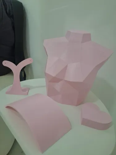 Kit de Expositor de Joias 4 Peças Rosa