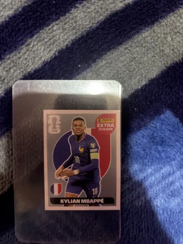 Figurinha extra stickers kylian mbappe prata copa do mundo 2026