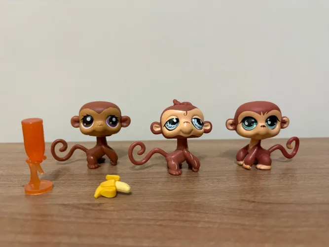 Kit de macaquinhos Littlest Pet Shop 