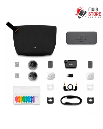 Microfone DJI Mic Mini 2S (2 TX + 1 RX +Charging Case) (Novos-Lcrados)