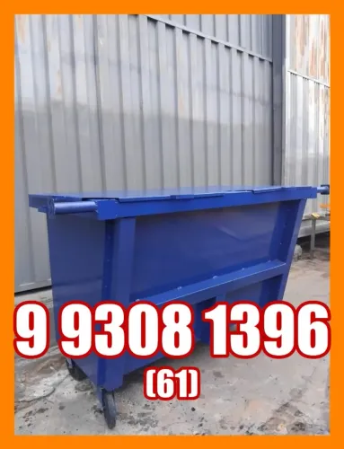 Container 1200L para coleta seletiva - varias cores