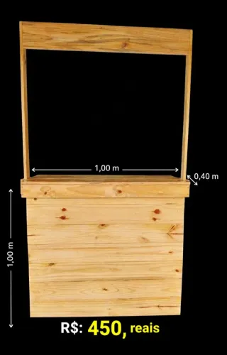 Balcão em madeira de pallet 