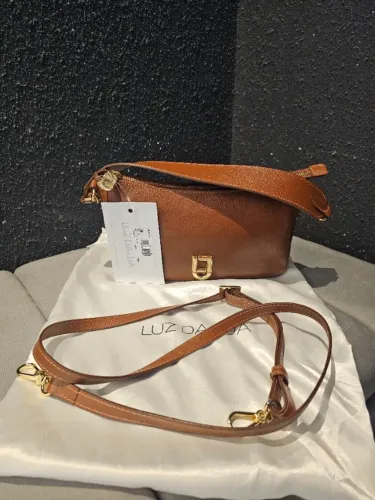 Bolsa Luz Da Lua Couro Legítimo Original