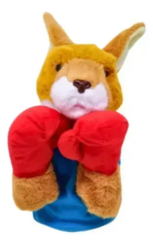 Canguru Boxeador de Pelúcia a Pilha