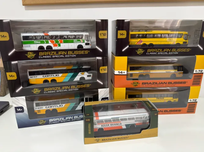 Coleção miniaturas ônibus brasileiros