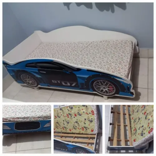 Cama infantil modelo carros menino