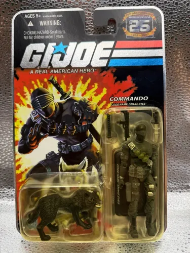 Gi Joe 25th Snake Eyes com Black Timber v29 - 2007 - Comandos em ação