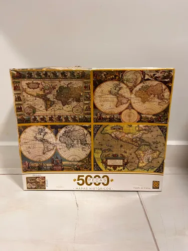 Quebra-Cabeça Grow 5000 Peças - Mapas Históricos | Lacrado | Edição de Colecionador