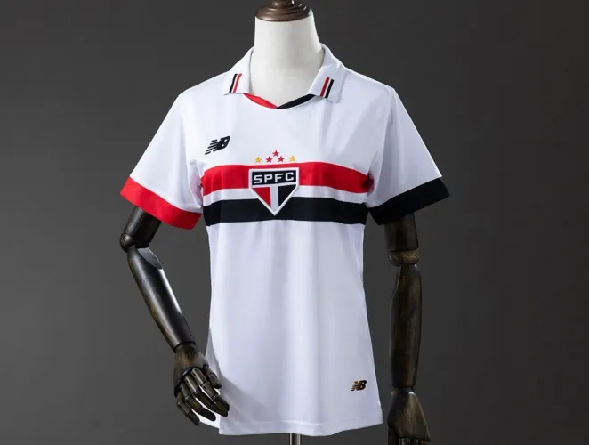 Camisa do São Paulo I 26/27 New Balance Torcedor Feminina.