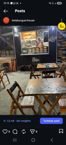 Jogo de mesa com cadeira madeira dobravel 