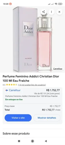 Perfume dior