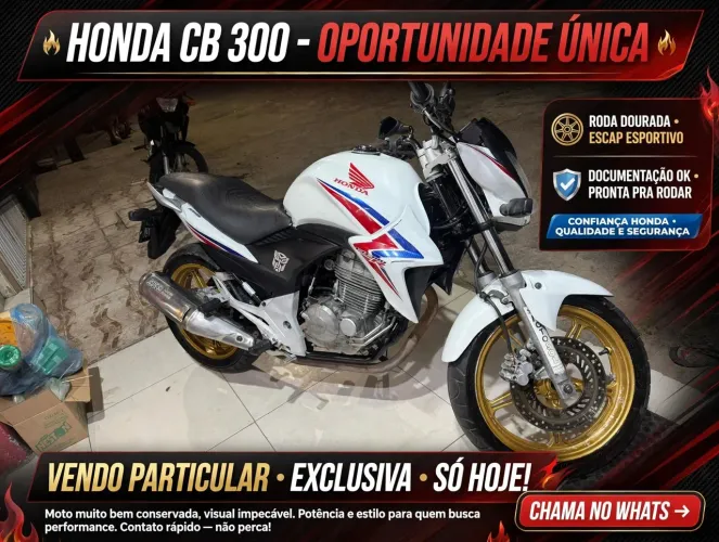 Cb300r ano 2015 segundo dono com manual e chave reserva