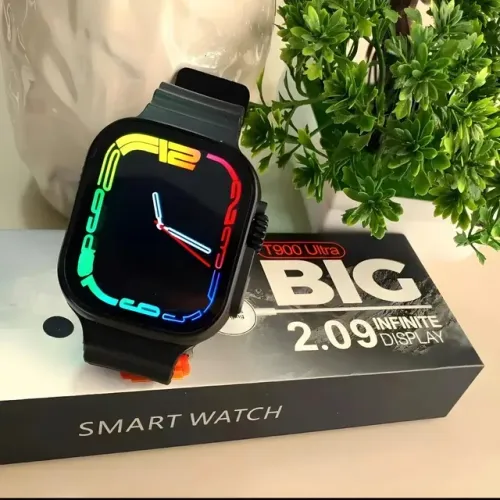 Smartwatch T900 Ultra com Carregamento Sem Fio, Chamada Bluetooth, Jogos, Novo Smartwatch
