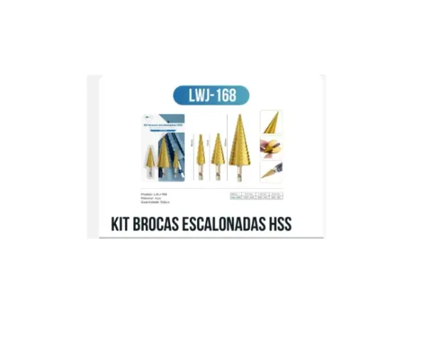 KIT BROCAS ESCALONADAS HSS-LWJ-168