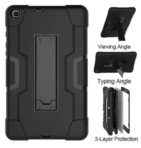 Capa Anti-Shock Adulto Infantil Para Tablet Galaxy Tab A8 2019 Sm-T290 / Sm-T295 Preto