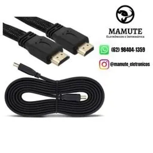 Cabo Hdmi Áudio E Video Full Hd 2 Metros Preto