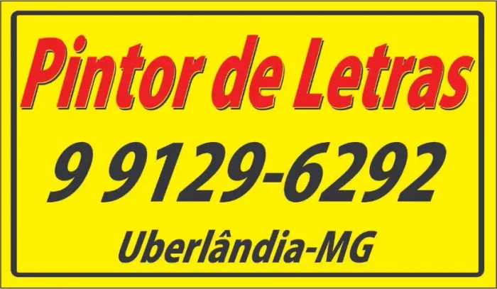 Pintor Letrista Uberlândia