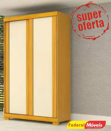 Guarda Roupa com 2 Portas de Correr 100% MDF
