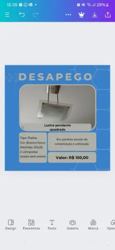 Lustre pendente de vidro 