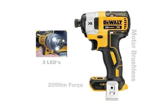 Parafusadeira Chave de Impacto Tork, 1/4" (6,35mm) Motor Brushless DeWalt XR 20V M