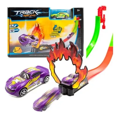 Pista de carrinho track racing mega jump 