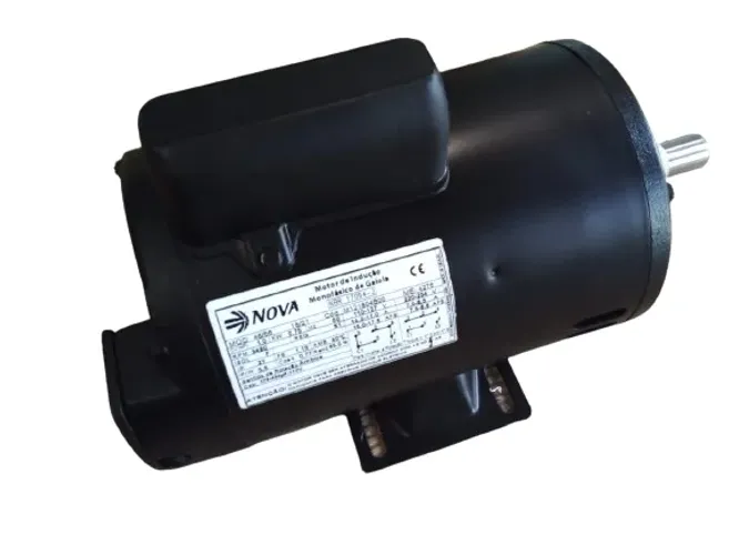Motor Bifásico Elétrico 1 Cv  2 Polos 60hz 110v 220 Volts 3480 rpm (Alta rotação) Seminovo