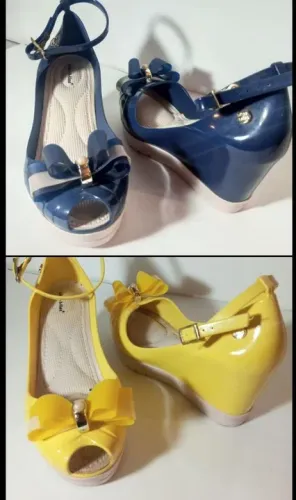 Baixou o preço !kit 2 sapatos de salto, estilo Melissa. Seminovos. Tá. 36