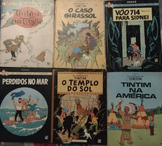 18 Revistas (HQ) "As Aventuras de Tintim" - 1970 - Raridades