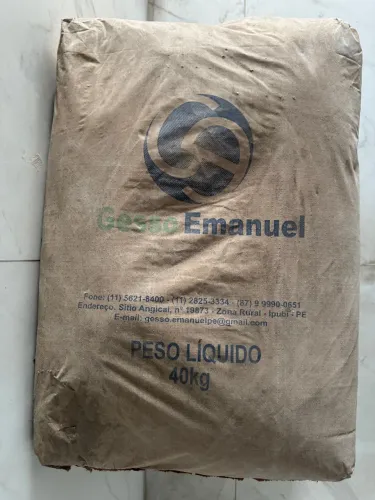 3x Sacos de Gesso 40kg cada - Revestimento - Pronto em Pó