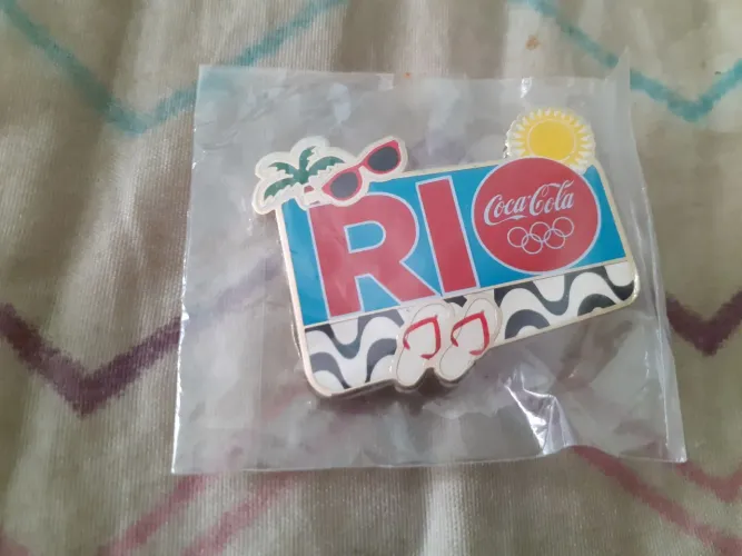 PIN COLECIONAVEL OLIMPIADAS RIO 2016 COCA COLA NOVO