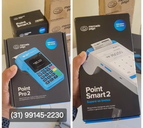 Maquininha de cartão point pro2, smart NOVAS, 3 anos de garantia