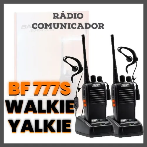 Rádio Comunicador BF 777s Walkie Talkie