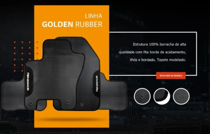 Tapete personalizado emborrachado