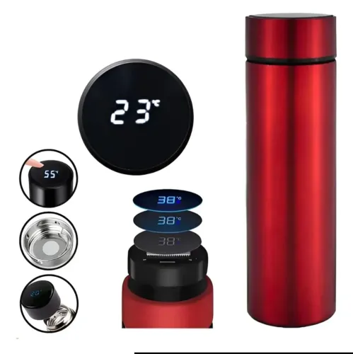 Garrafa térmica c/ medidor de LED (entrega)
