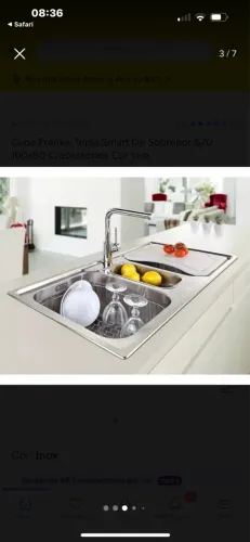 Cuba de Cozinha Inox Franke SRX670 1000x50 com acessórios 