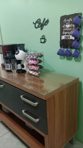 Balcão Nesher Princesa 1 Porta 2 Gavetas 120cm Grafite