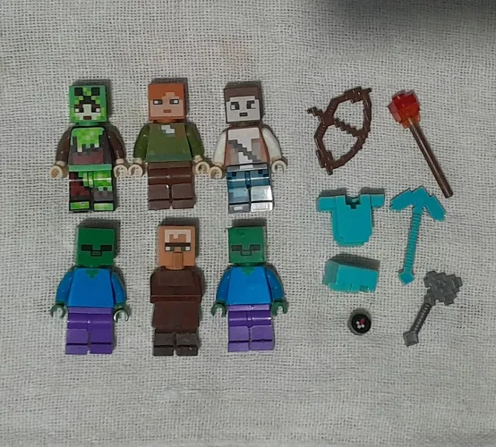 Bonecos Lego minecraft 