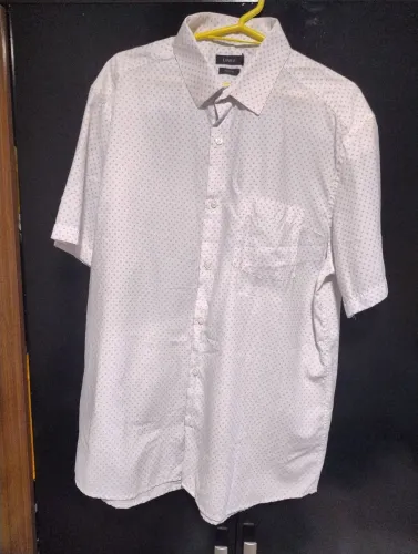 CAMISA MASCULINA BRANCA DE POÁS- Laville - Tamanho 3M