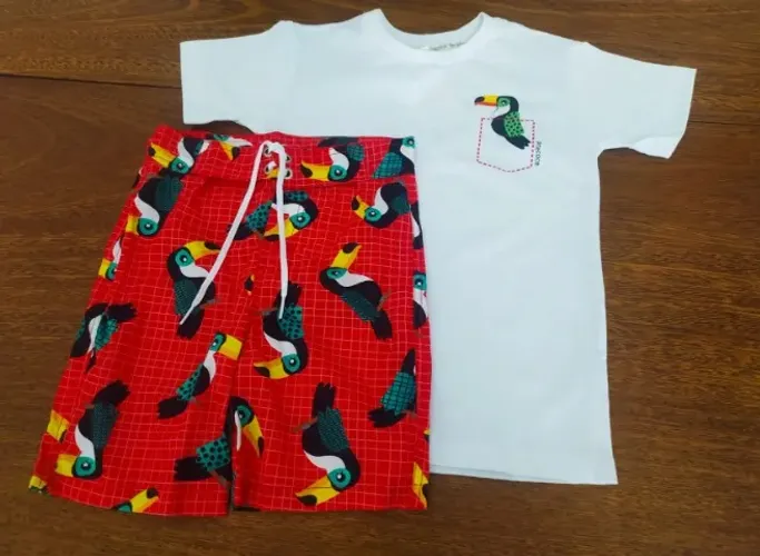 Camiseta Infantil Tucano Com Short