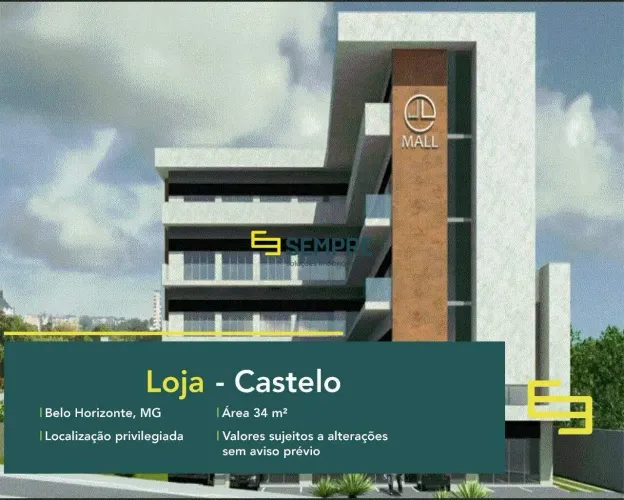 Loja para vender no Castelo em BH